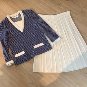 Vintage Knitted Sweater/Skirt Suit